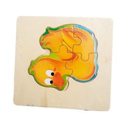 Rompecabeza Madera Figura Color Didactica Aprendizaje Niños
