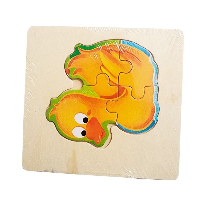 Rompecabeza Madera Figura Color Didactica Aprendizaje Niños