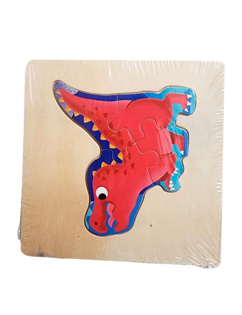 Rompecabeza Madera Figura Color Didactica Aprendizaje Niños