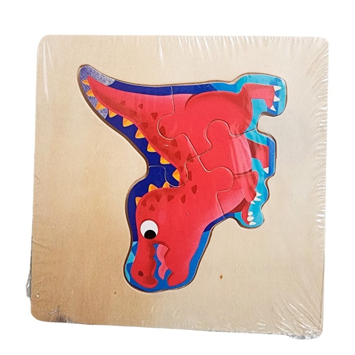 Rompecabeza Madera Figura Color Didactica Aprendizaje Niños