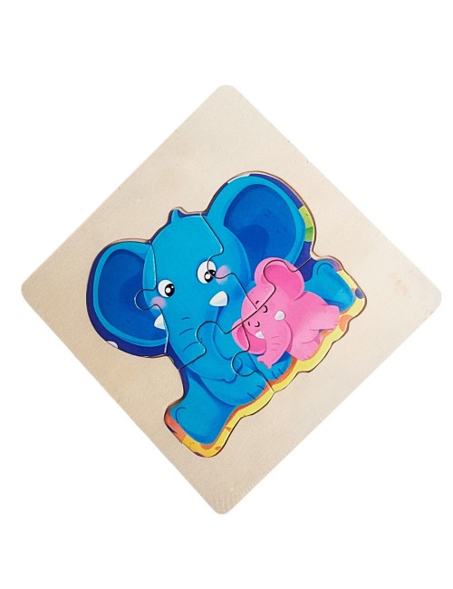 Rompecabeza Madera Figura Color Didactica Aprendizaje Niños