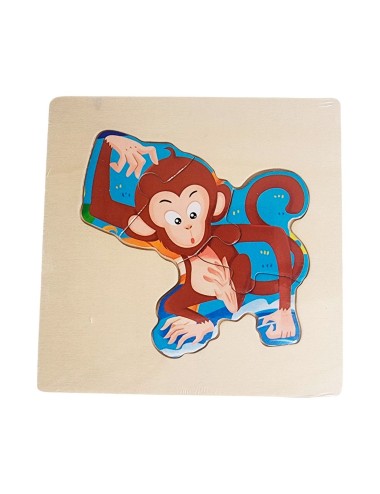 Rompecabeza Madera Figura Color Didactica Aprendizaje Niños