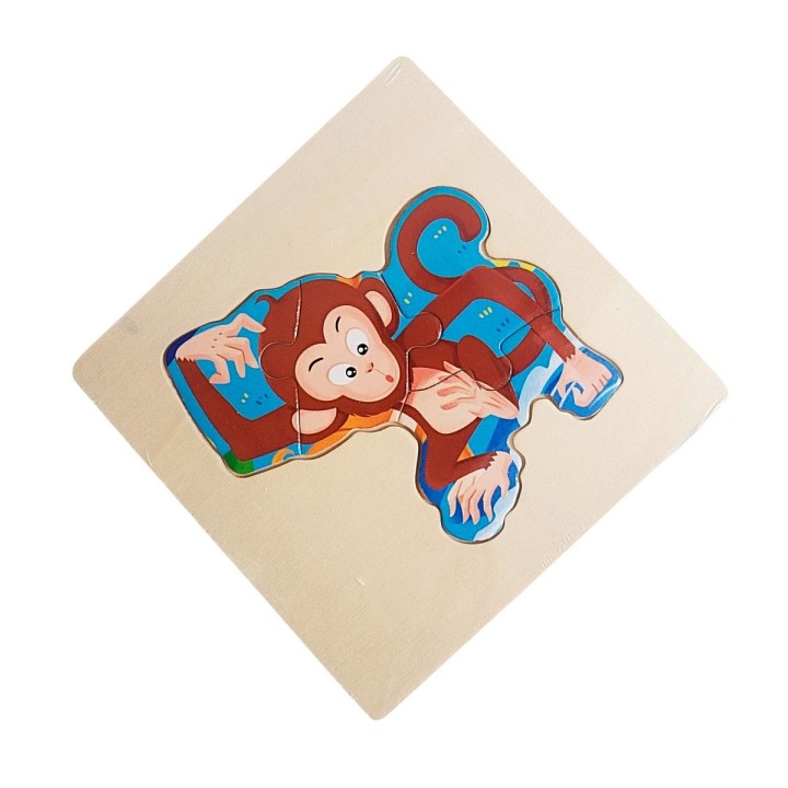 Rompecabeza Madera Figura Color Didactica Aprendizaje Niños