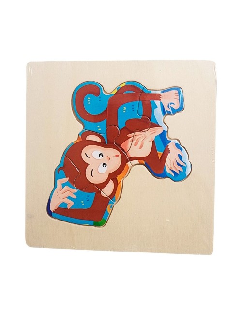 Rompecabeza Madera Figura Color Didactica Aprendizaje Niños