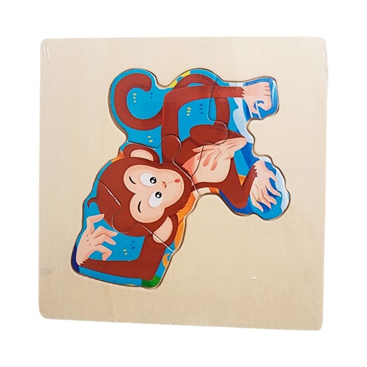 Rompecabeza Madera Figura Color Didactica Aprendizaje Niños