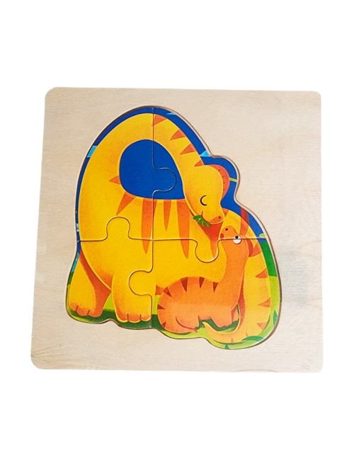 Rompecabeza Madera Figura Color Didactica Aprendizaje Niños