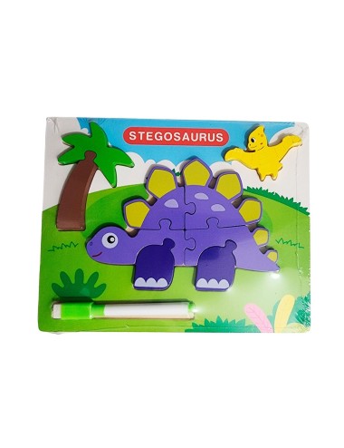 Rompecabezas Didactico Con Tablero Figuras + Marcador