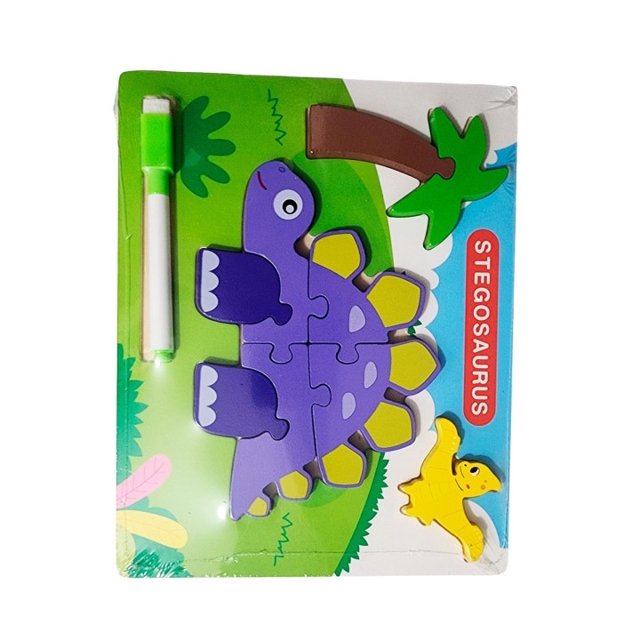 Rompecabezas Didactico Con Tablero Figuras + Marcador