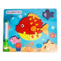 Rompecabezas Didactico Con Tablero Figuras + Marcador
