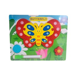 Rompecabezas Didactico Con Tablero Figuras + Marcador