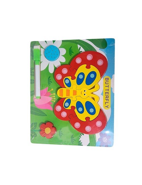 Rompecabezas Didactico Con Tablero Figuras + Marcador