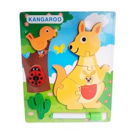 Rompecabezas Didactico Con Tablero Figuras + Marcador