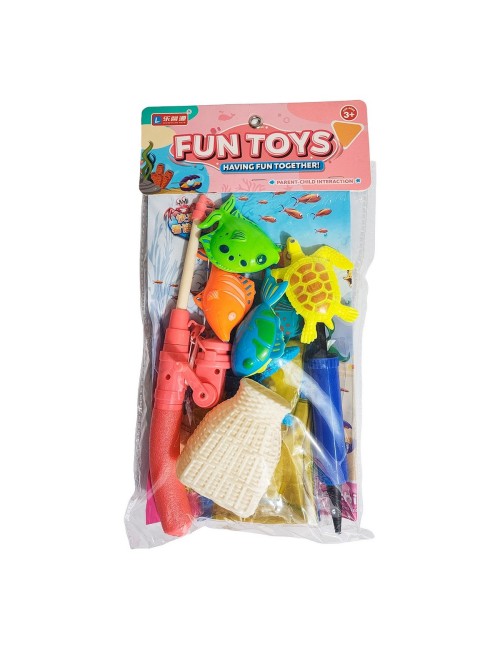 Juego De Pesca Piscina Didactico Juguete Niños Con Caña