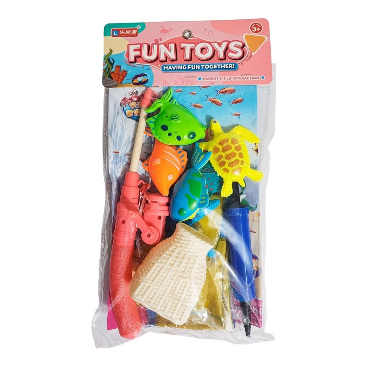 Juego De Pesca Piscina Didactico Juguete Niños Con Caña