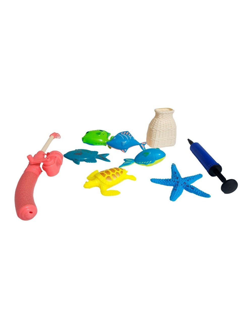 Juego De Pesca Piscina Didactico Juguete Niños Con Caña