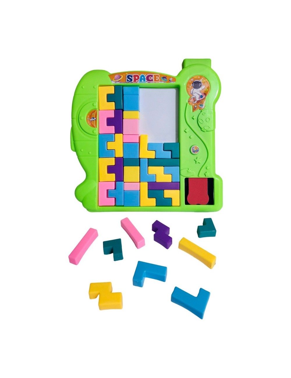 Tablero Didactico Con Bloques Armables Didactico Niños