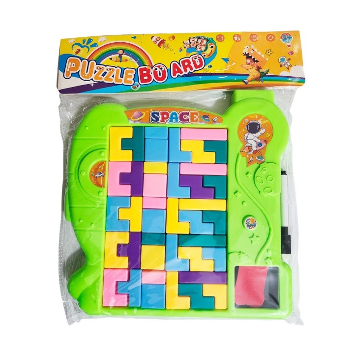 Tablero Didactico Con Bloques Armables Didactico Niños