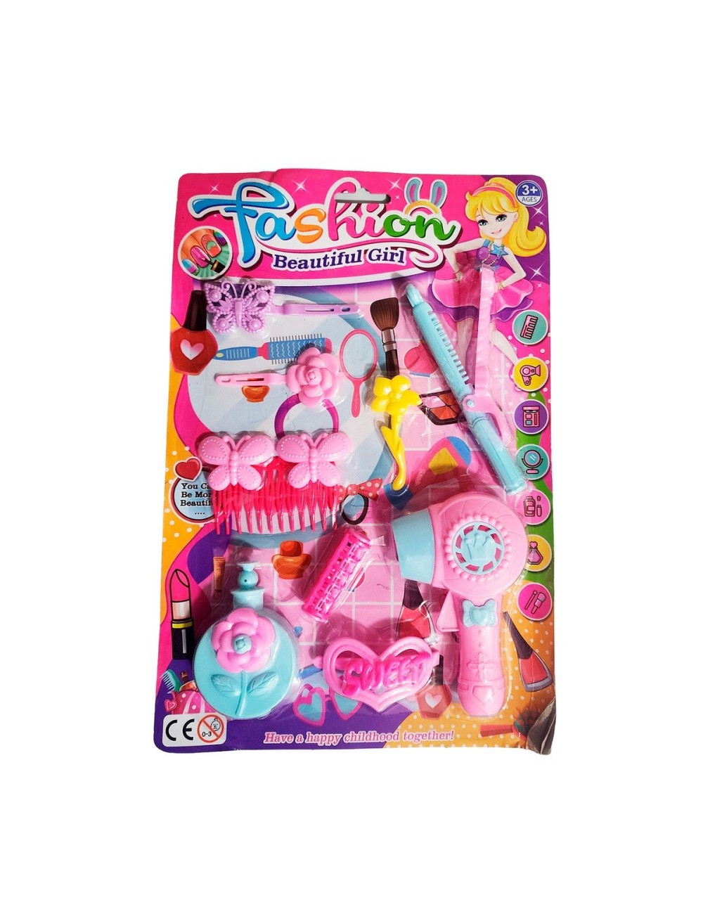 Juguete Niñas Accesoriso Belleza Secador Peine