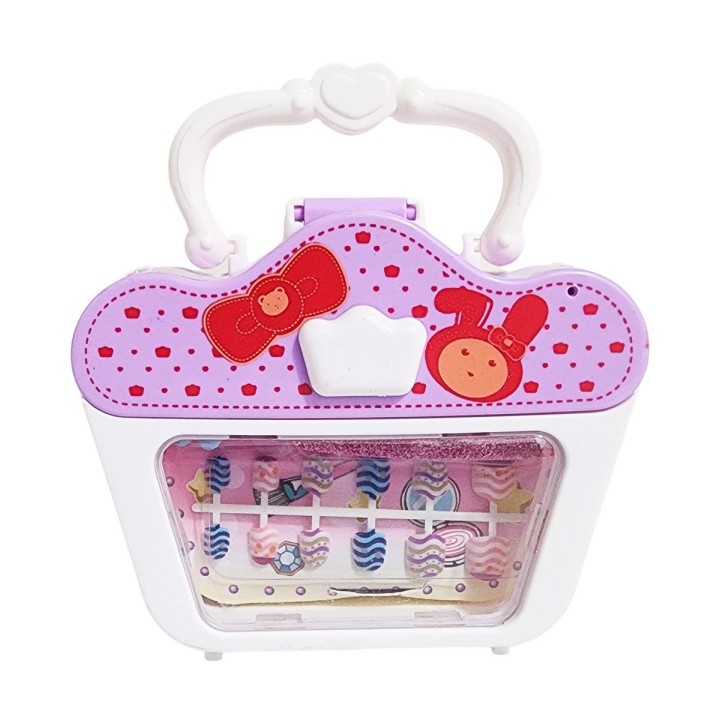 Juego Kit Para Hacer Uñas Manicure Juguete Niñas + Estuche