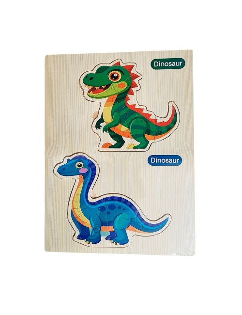 Rompecabezas Madera Figura 2 En 1 Aprendizaje Educativo