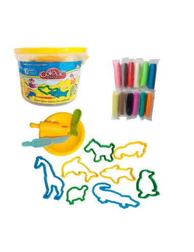 Juego De Plastilina Aprendizaje Con Moldes Didactico Colores