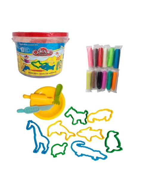 Juego De Plastilina Aprendizaje Con Moldes Didactico Colores