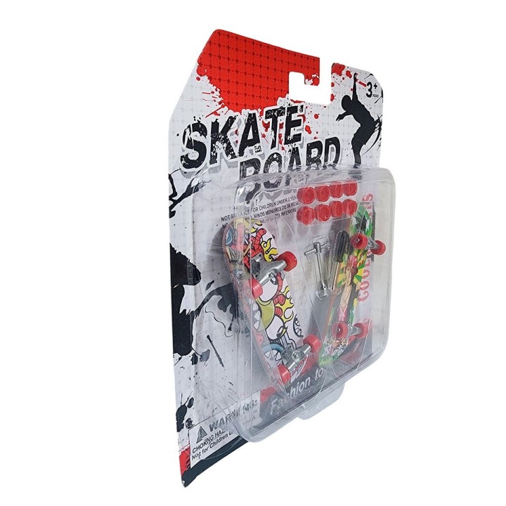 Patineta Dedos Personalizable Duo Coleccion Juguete Skate