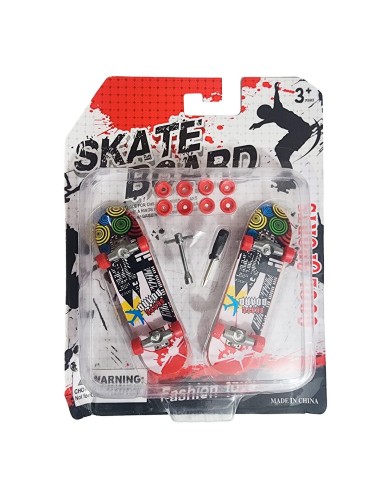 Patineta Dedos Personalizable Duo Coleccion Juguete Skate