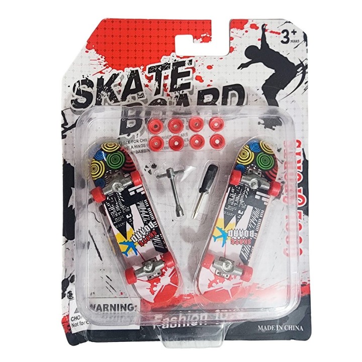 Patineta Dedos Personalizable Duo Coleccion Juguete Skate