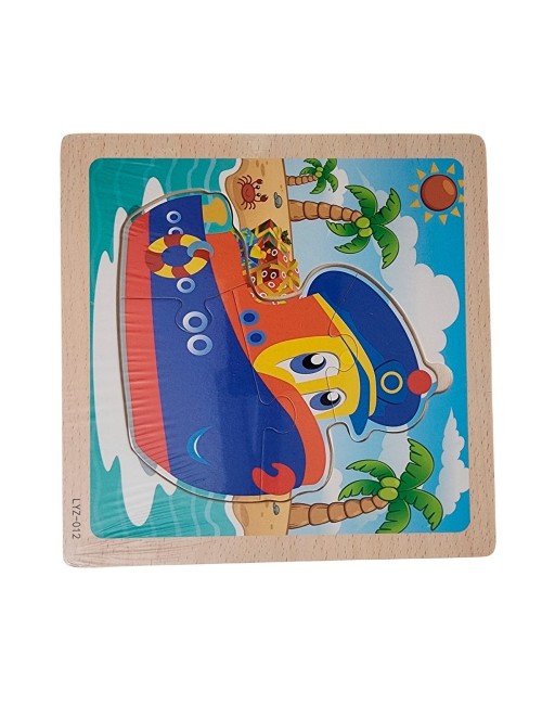 Rompecabeza Figura Aprendizaje Didactico Educativo Enseñanza