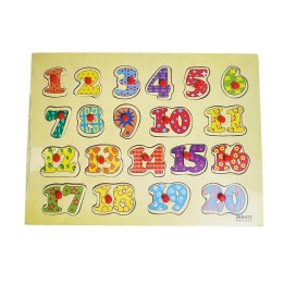 Juego De Mesa Encastre Madera Numeros Aprendizaje Niños