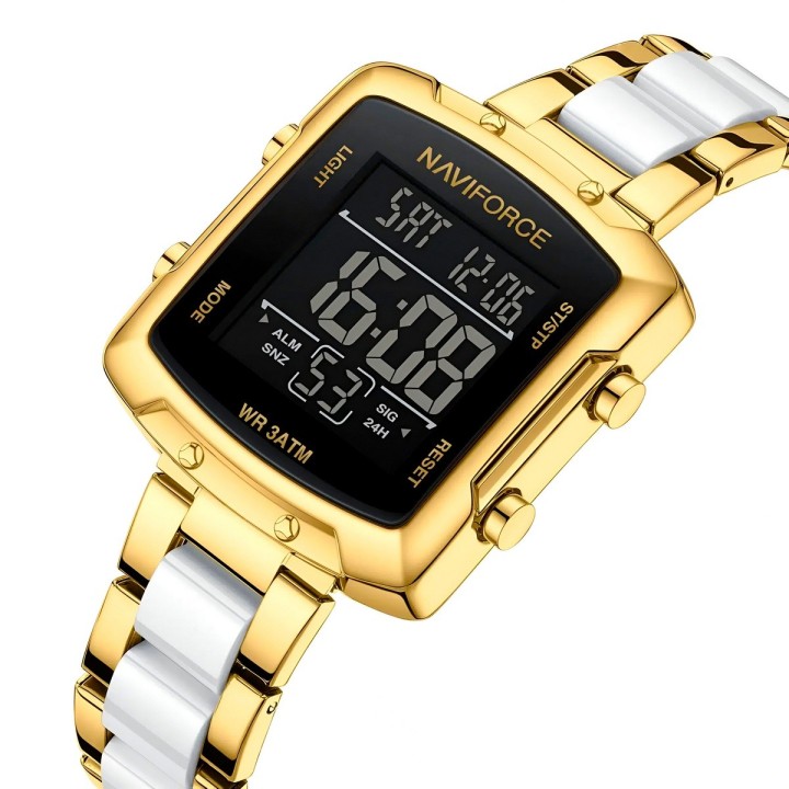 Reloj Naviforce Original Nf5057 Digital Mujer + Estuche