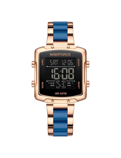 Reloj Naviforce Original Nf5057 Digital Mujer + Estuche