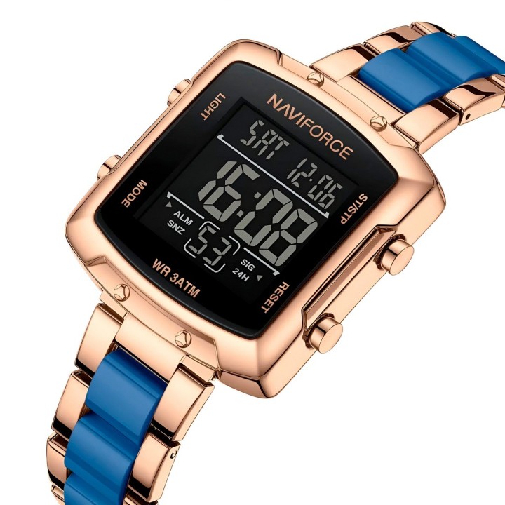 Reloj Naviforce Original Nf5057 Digital Mujer + Estuche