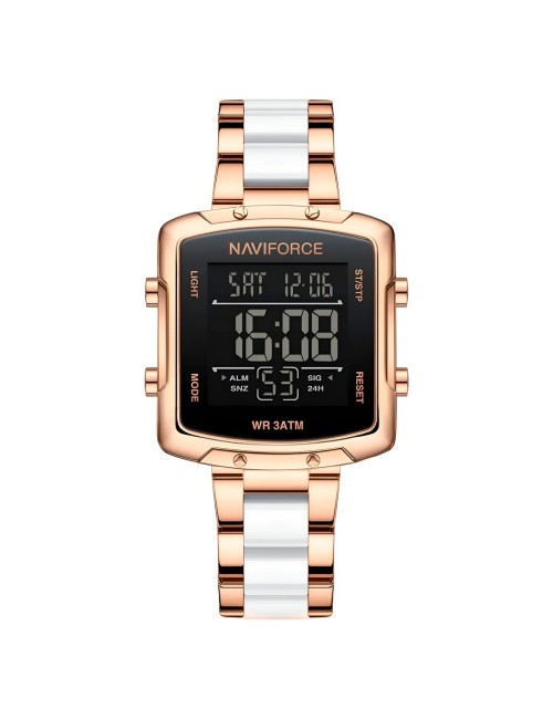 Reloj Naviforce Original Nf5057 Digital Mujer + Estuche