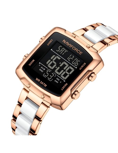 Reloj Naviforce Original Nf5057 Digital Mujer + Estuche