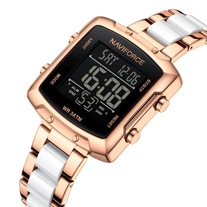 Reloj Naviforce Original Nf5057 Digital Mujer + Estuche