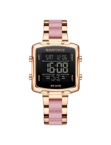 Reloj Naviforce Original Nf5057 Digital Mujer + Estuche