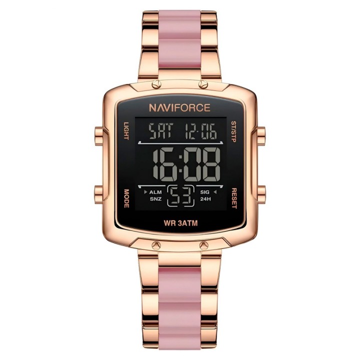 Reloj Naviforce Original Nf5057 Digital Mujer + Estuche