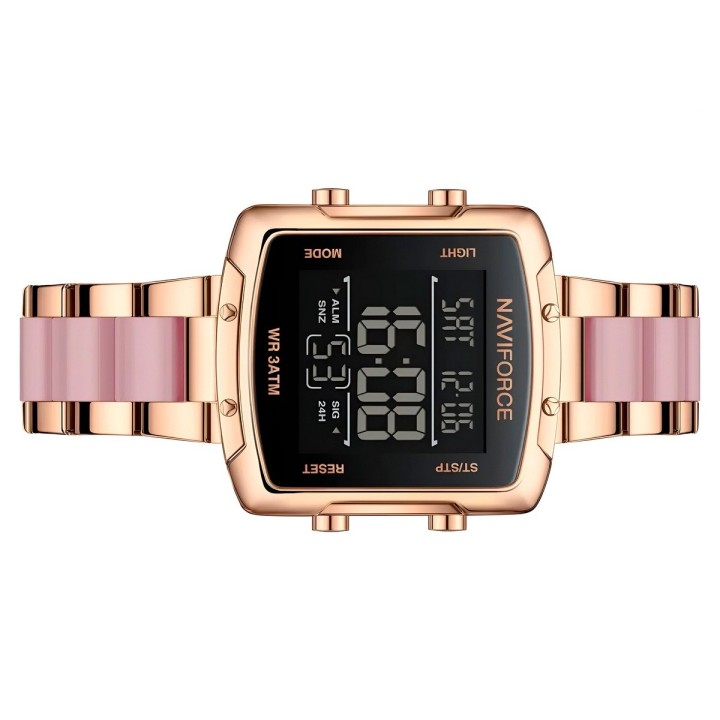 Reloj Naviforce Original Nf5057 Digital Mujer + Estuche