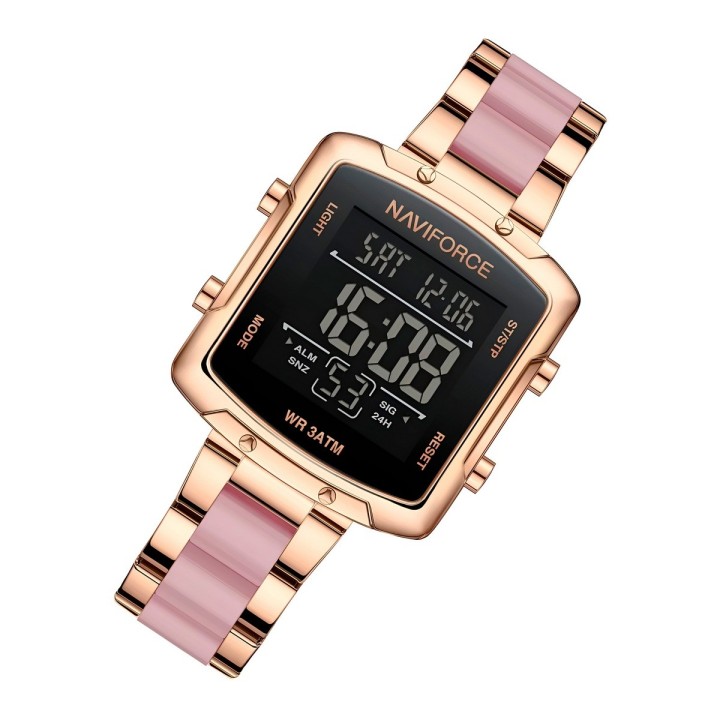 Reloj Naviforce Original Nf5057 Digital Mujer + Estuche
