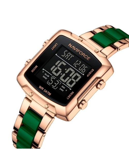 Reloj Naviforce Original Nf5057 Digital Mujer + Estuche