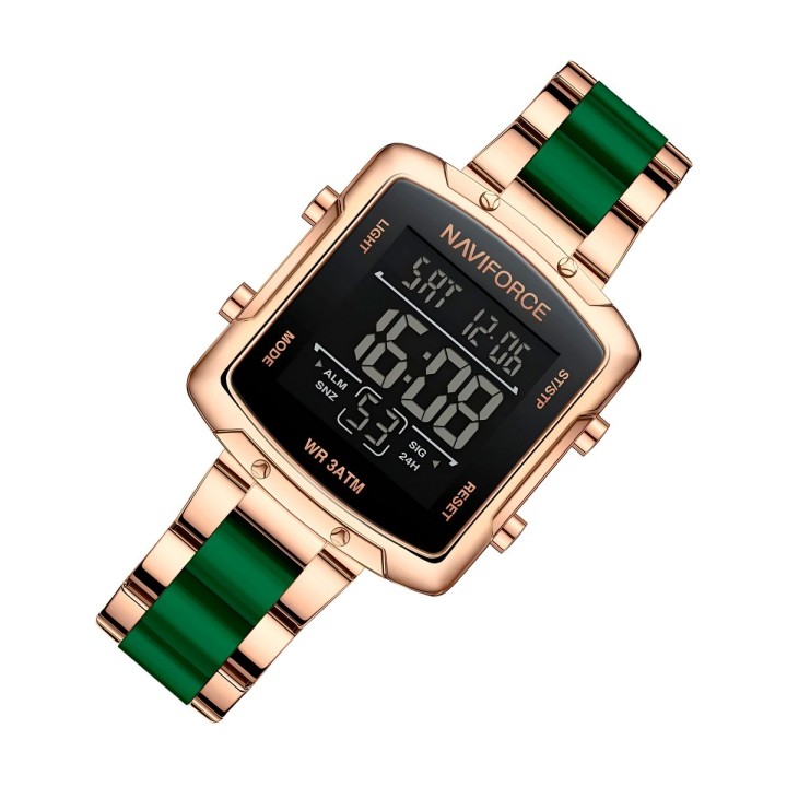 Reloj Naviforce Original Nf5057 Digital Mujer + Estuche