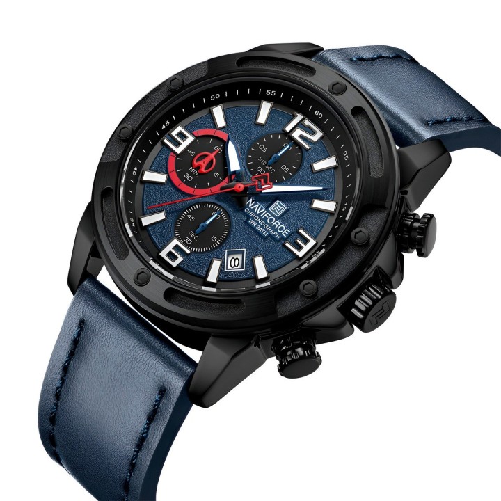 Reloj Naviforce Original Nf8074 Analogo Hombre + Estuche