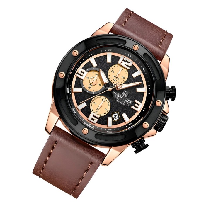 Reloj Naviforce Original Nf8074 Analogo Hombre + Estuche