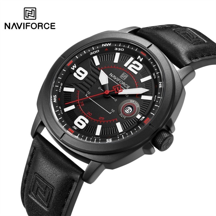 Reloj Naviforce Original Nf8078 Analogo Hombre + Estuche