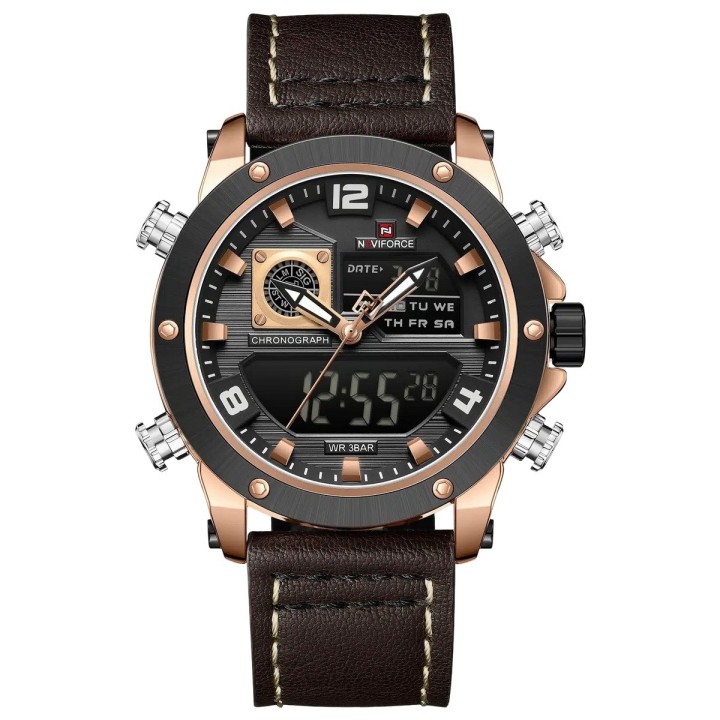 Reloj Naviforce Original Nf9236 Digital Hombre + Estuche