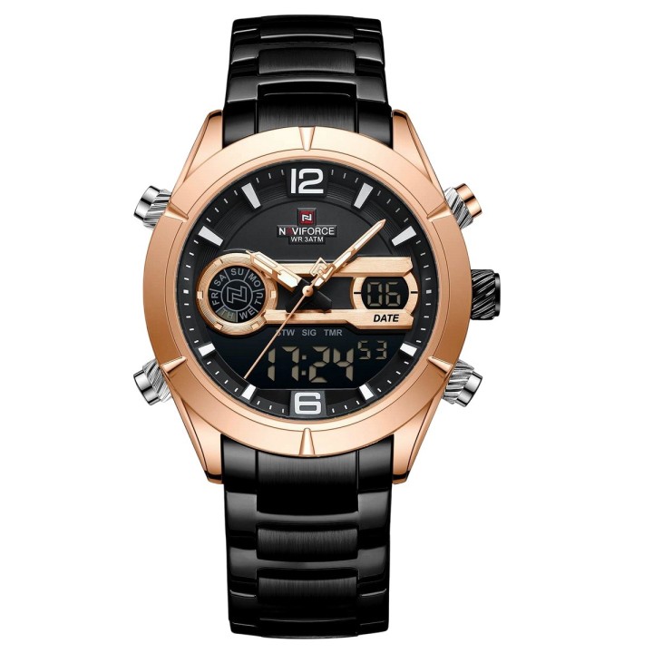 Reloj Naviforce Original Nf9232 Digital Hombre + Estuche