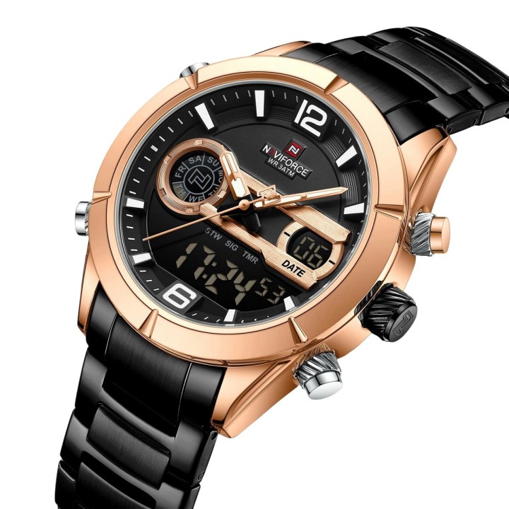 Reloj Naviforce Original Nf9232 Digital Hombre + Estuche