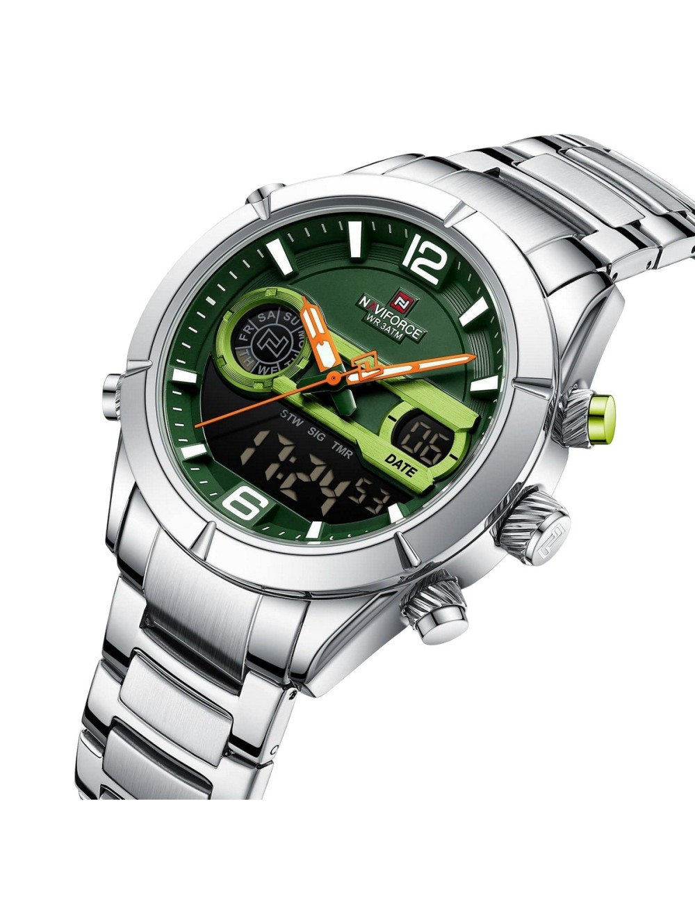 Reloj Naviforce Original Nf9232 Digital Hombre + Estuche